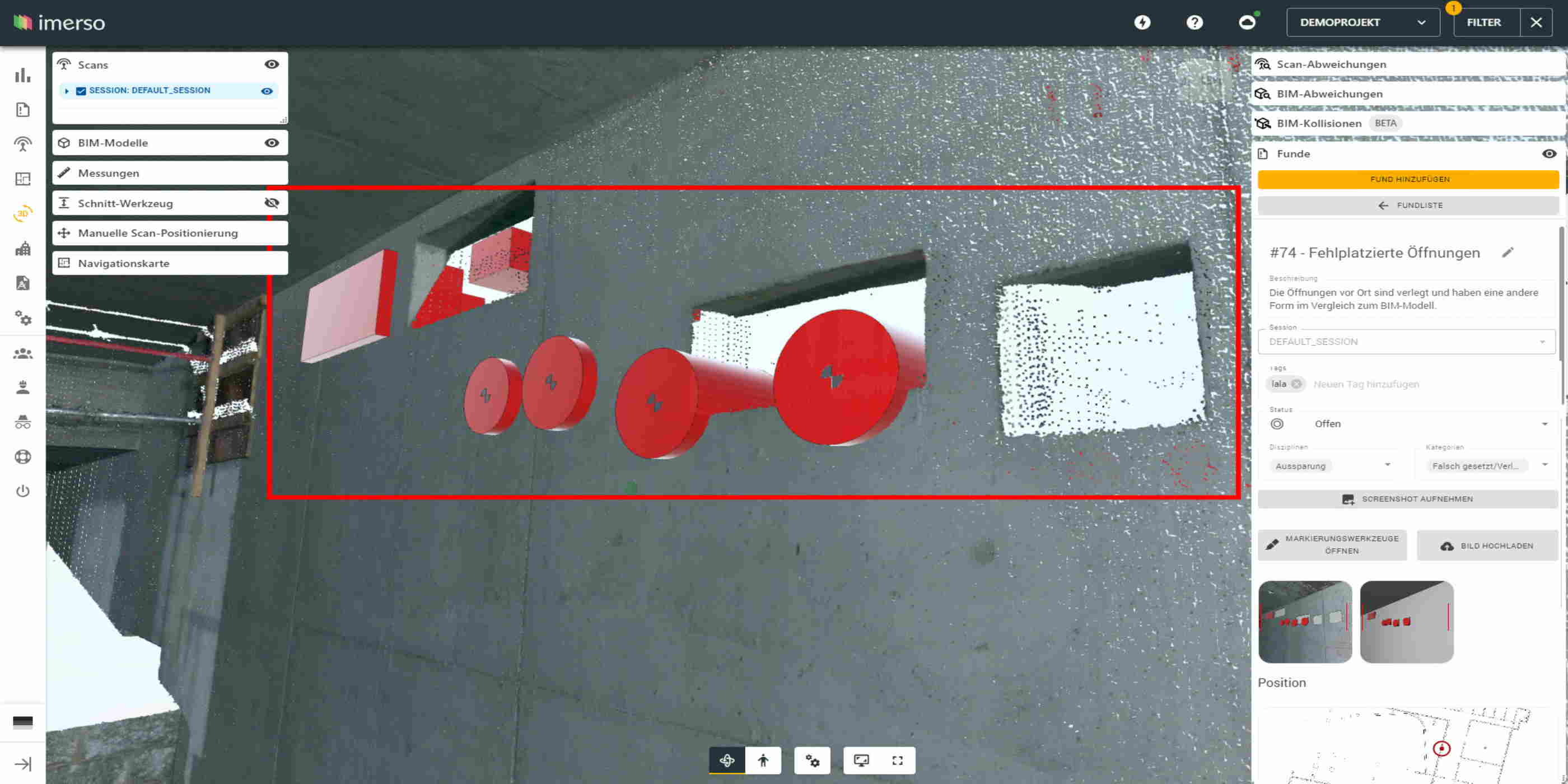 Leica BLK360 Mietausrüstung jetzt mit Imerso App