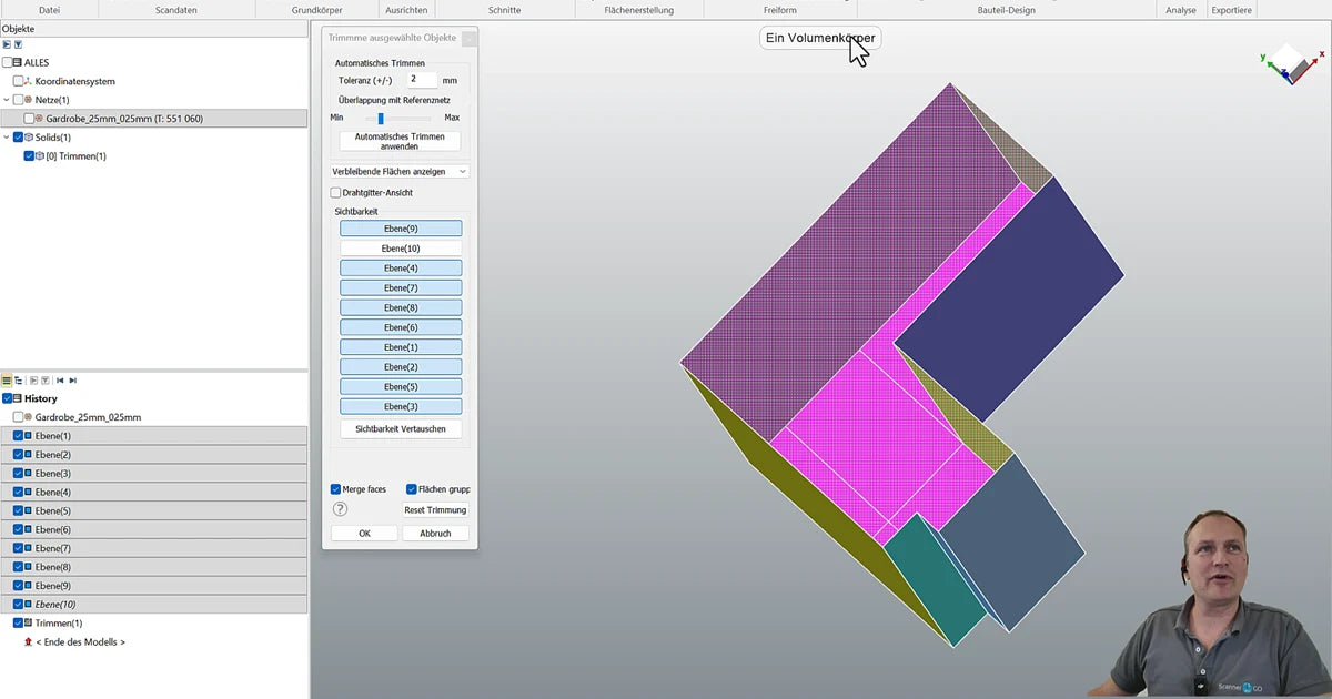3D-Scandaten für die Einrichtungs- und Raumplanung
