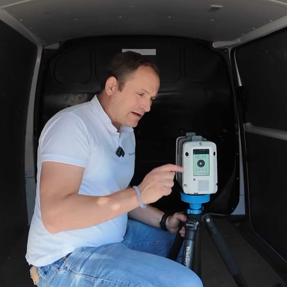 3D Laserscanning Transporter, Wohnmobil für Innenausbau