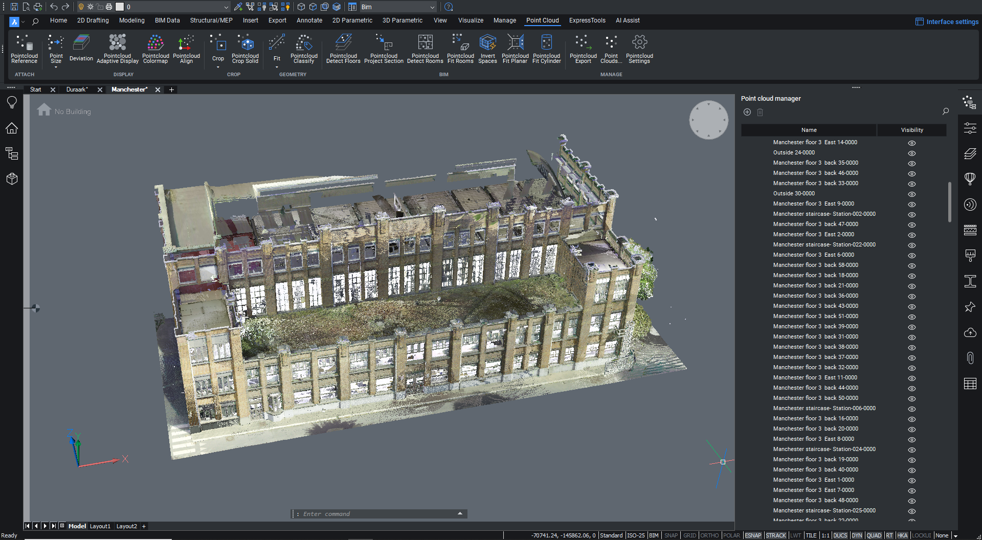 BricsCAD Laserscanning und CAD Schulung