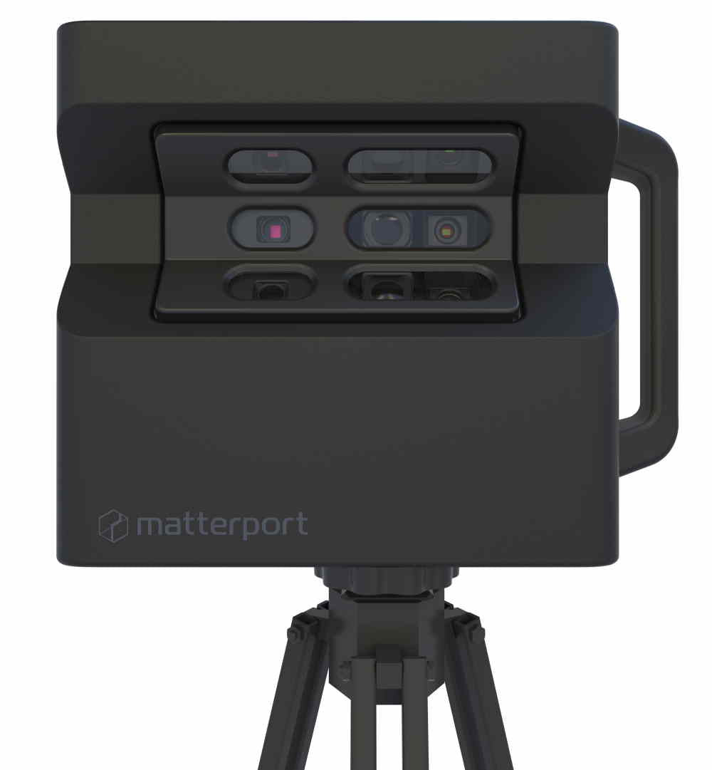Matterport PRO2 Kamera und AXIS wird eingestellt