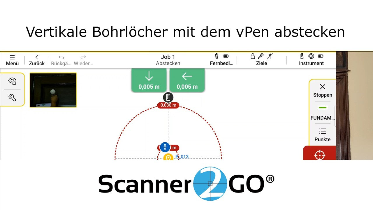 Leica ICS Tutorial: Bohrlöcher exakt abstecken mit dem v-Pen (auch bei steilen Winkeln) | Scanner2GO