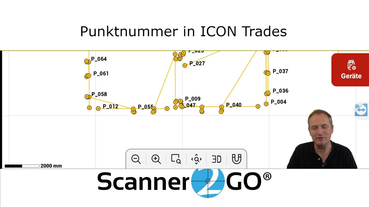 Icon Trades Punktnummer Bezeichnung einblendenScanner2GO