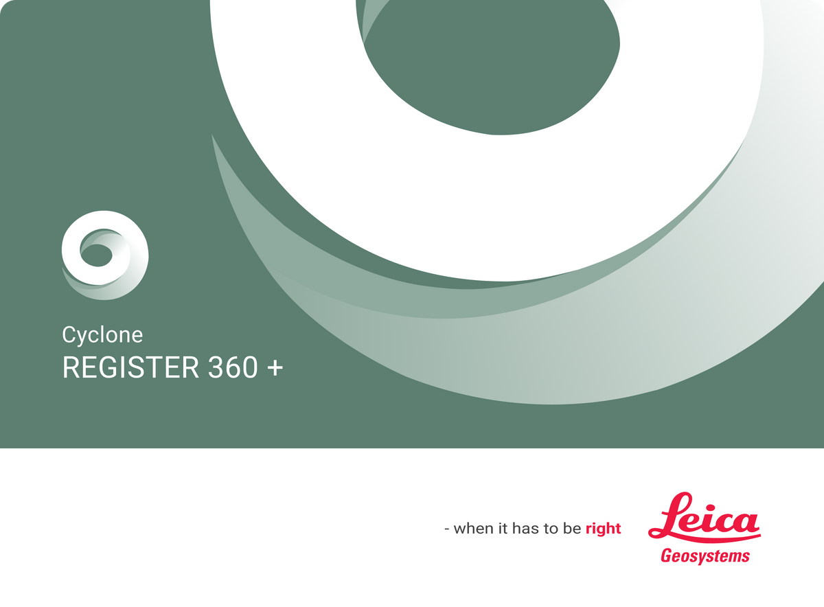 Leica Cyclone Register360 PLUS